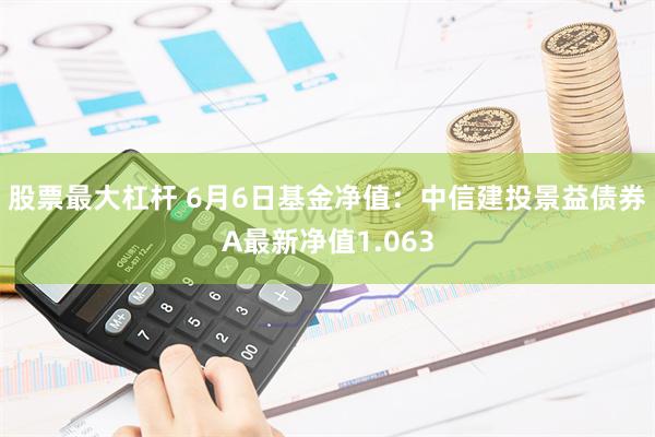 股票最大杠杆 6月6日基金净值：中信建投景益债券A最新净值1.063