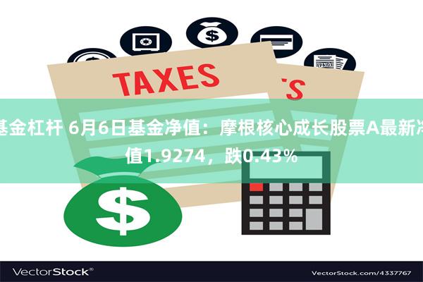 基金杠杆 6月6日基金净值：摩根核心成长股票A最新净值1.9274，跌0.43%